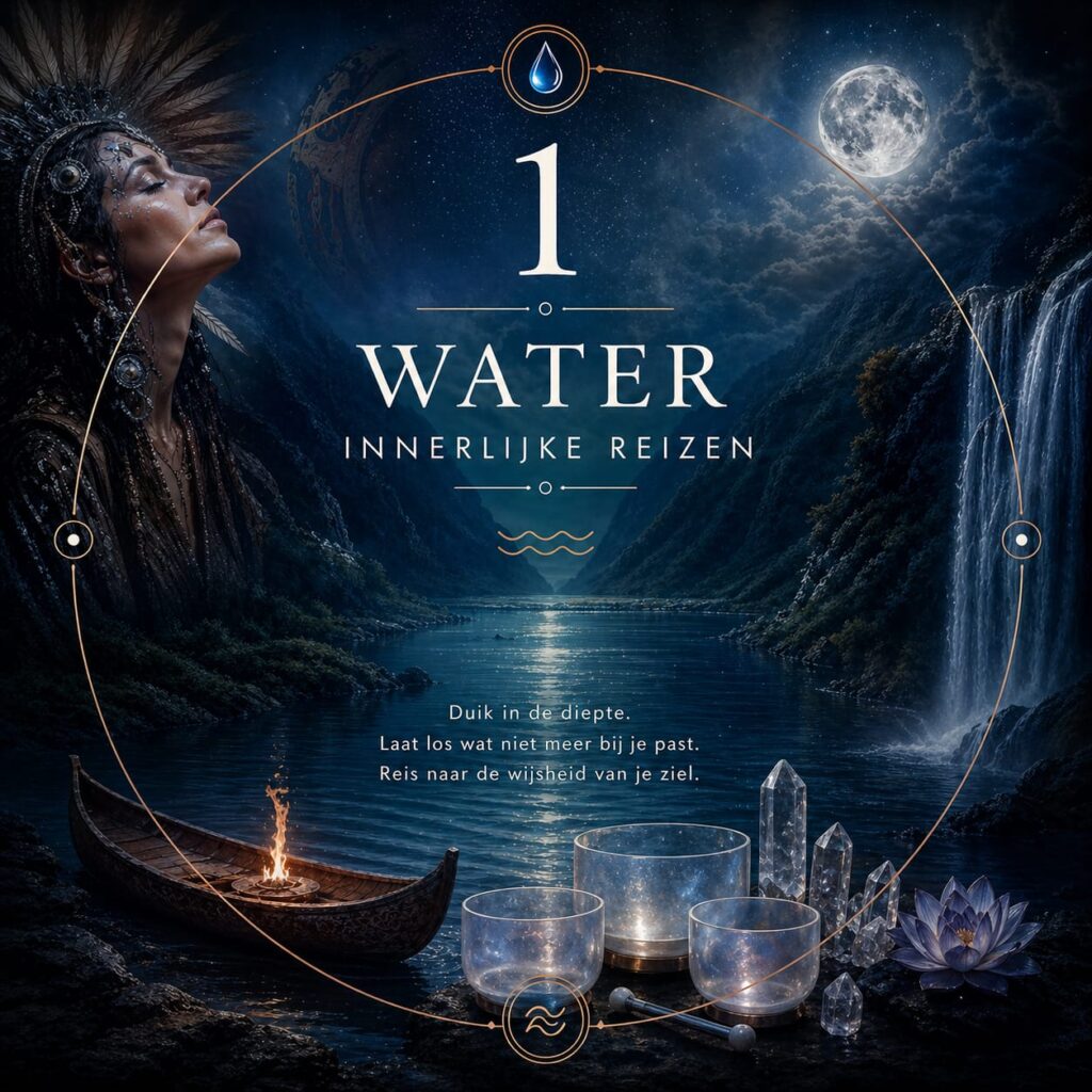 Innerlijke reis meditatie met kristallen klankschalen in natuur Zuidermeer