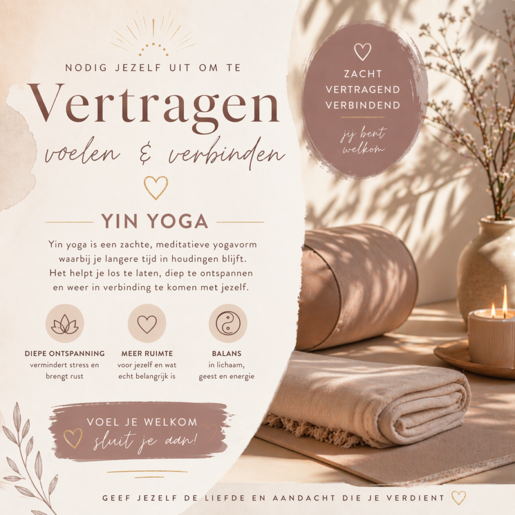 Yin Yoga Zuidermeer nabij Hoorn